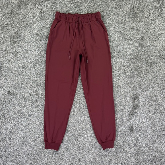 lululemon athletica Pants - Lululemon Stretch High-Rise Jogger Red Merlot Womens 6 Workout Train Gym LW5CV4S